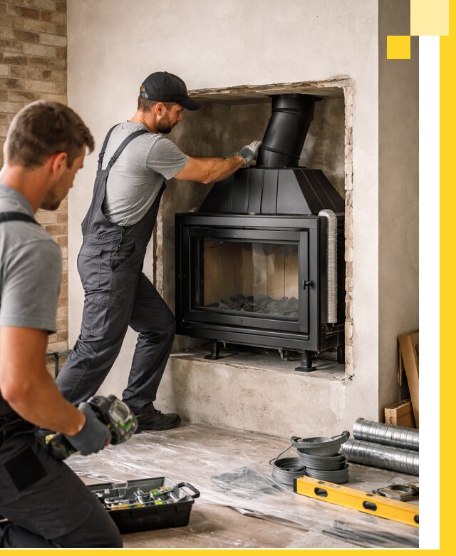 Установка каминных топок в Благовещенске: монтаж, подключение