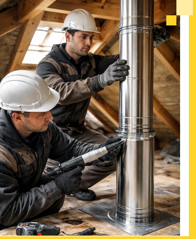 Монтаж дымоходов для каминов в Благовещенске с гарантией качества