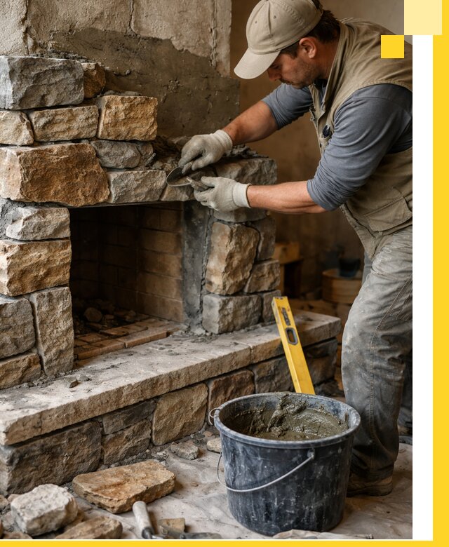 Изготовление и установка каменных каминов под ключ в Благовещенске