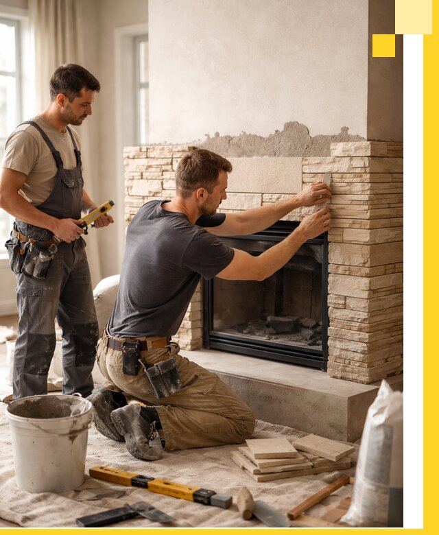 Установка и монтаж каминов для загородного дома в Благовещенске