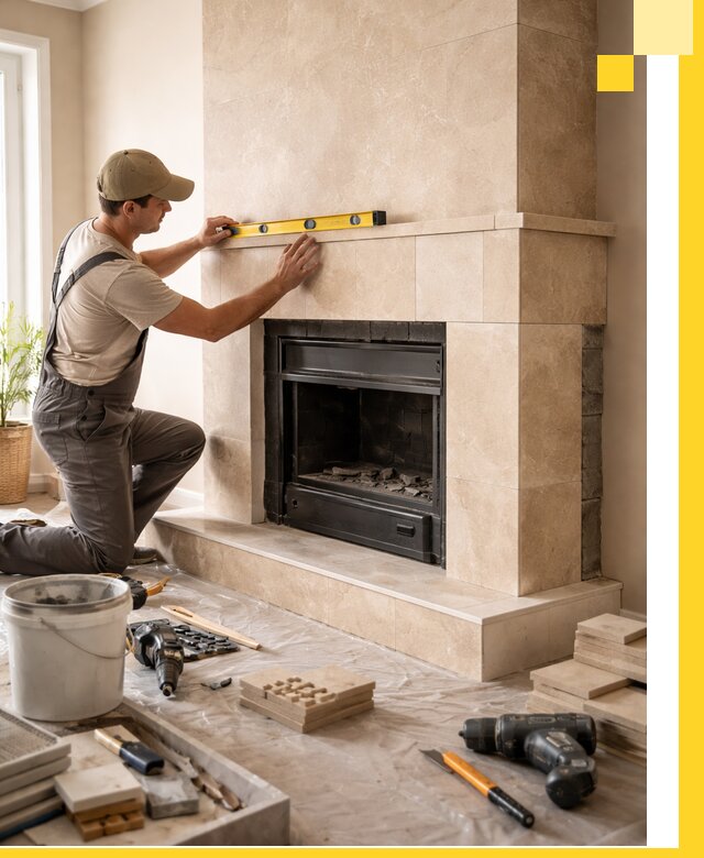 Установка и монтаж каминов в частном доме под ключ в Благовещенске