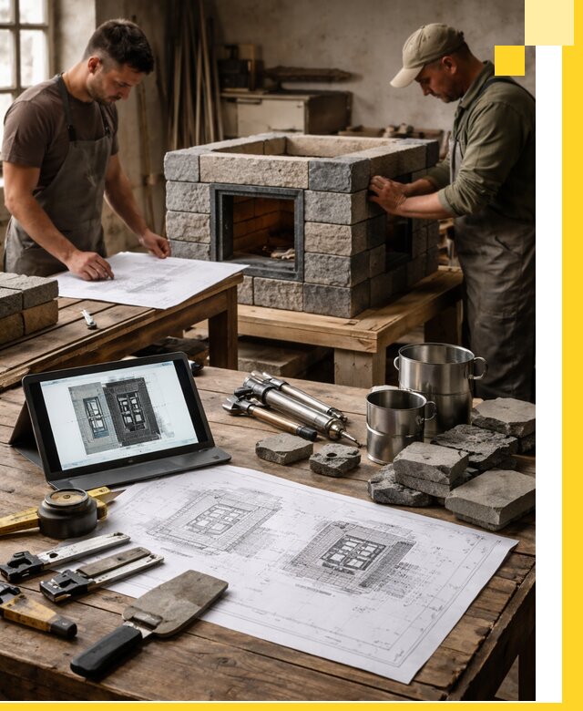 Разработка проектов печей с согласованием и монтажом в Благовещенске