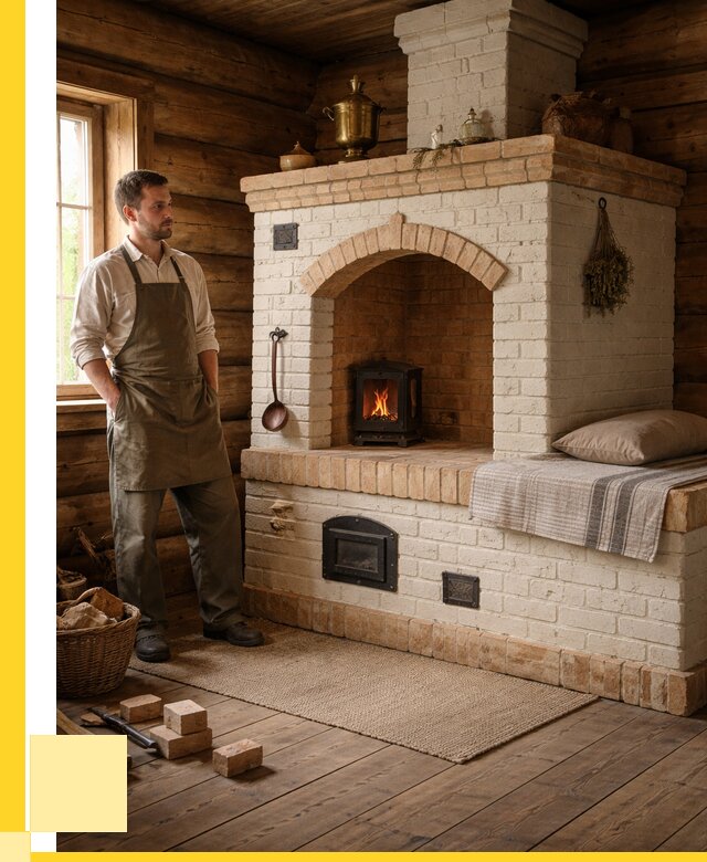 Русские печи с лежанкой под ключ в Благовещенске от 152355 р. ЭриданБгн