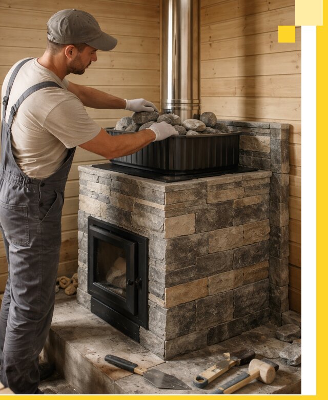 Печи для парной в Благовещенске, производство, монтаж и обслуживание