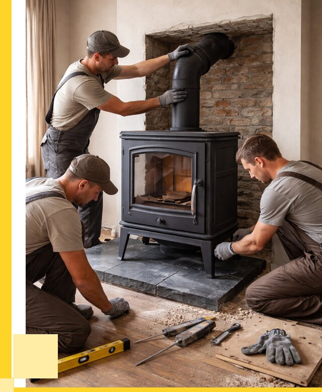 Монтаж печи камина в частном доме в Благовещенске от 25393 р. | ЭриданБгн