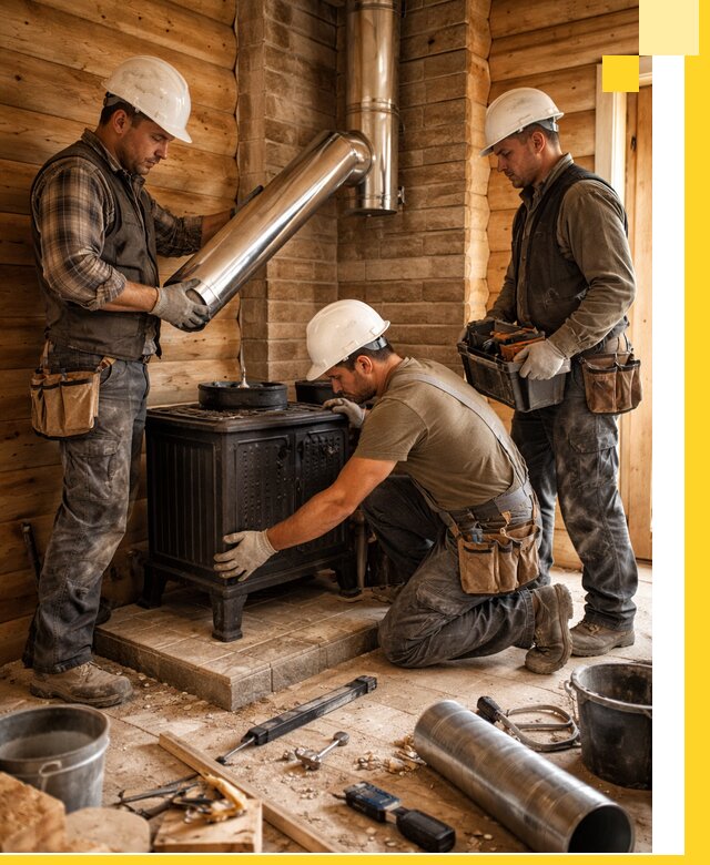 Профессиональный монтаж банных печей и дымоходов в Благовещенске