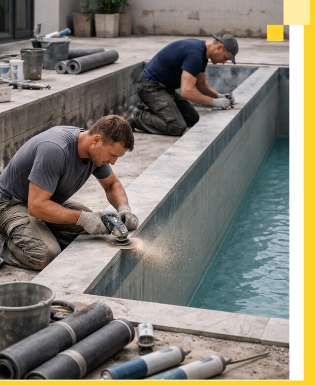 Профессиональный ремонт бассейнов под ключ в Благовещенске