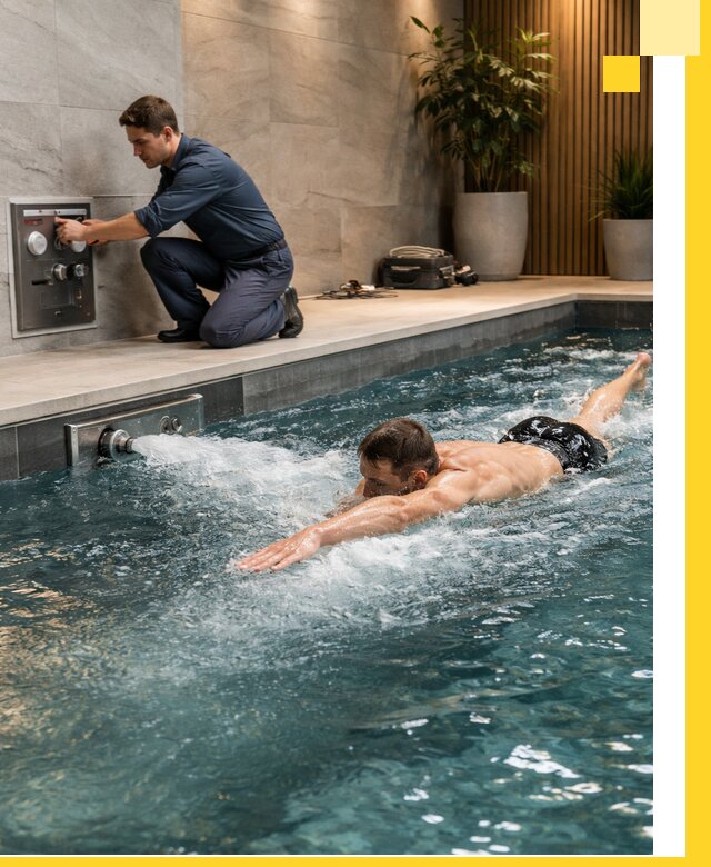 Проектирование и монтаж бассейнов с противотоком в Благовещенске