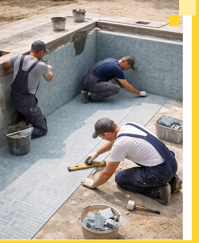 Укладка и установка плитки для бассейнов под ключ в Благовещенске