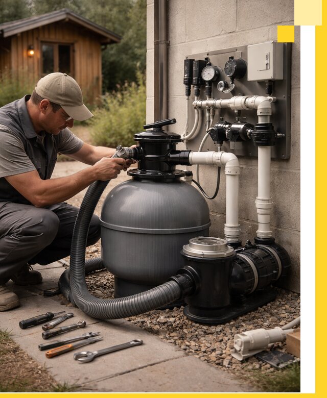 Продажа и монтаж фильтров и насосов для бассейнов в Благовещенске