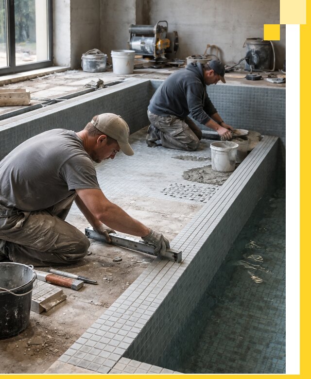 Строительство бассейна в частном доме в Благовещенске под ключ