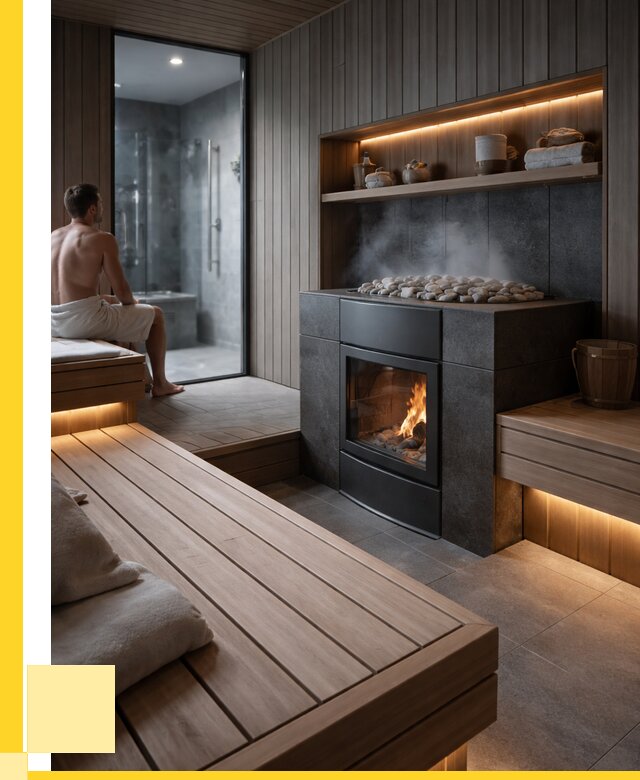 Проект сауны в частном доме в Благовещенске от 35550 р. | ЭриданБгн