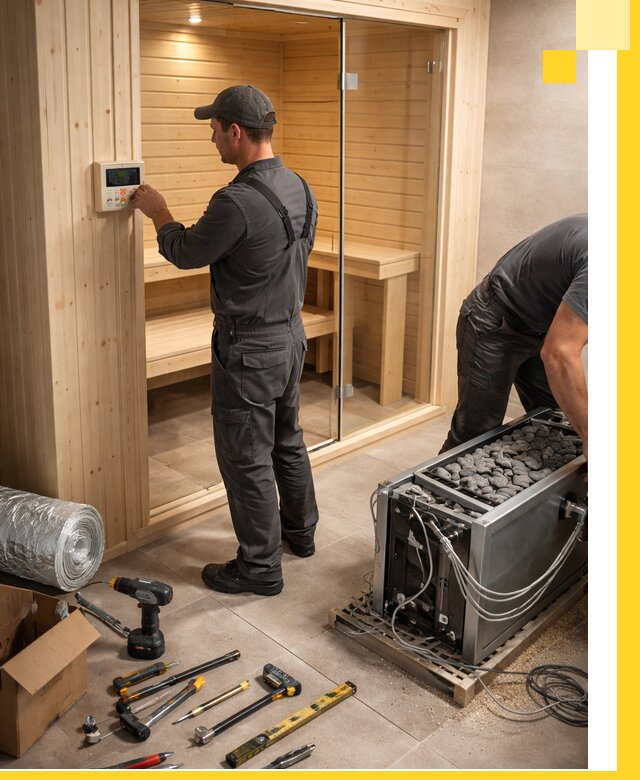 Поставка, установка и монтаж электрических саун в Благовещенске