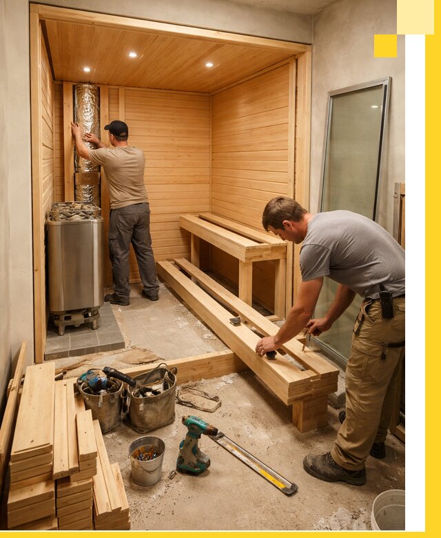 Проектирование и установка домашних саун под ключ в Благовещенске