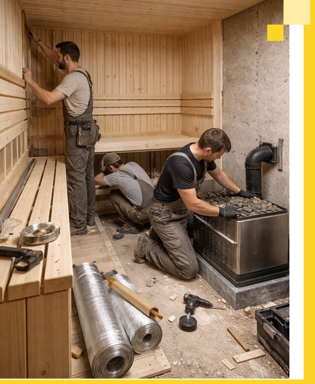 Индивидуальные сауны на заказ в Благовещенске под ключ, проект и монтаж