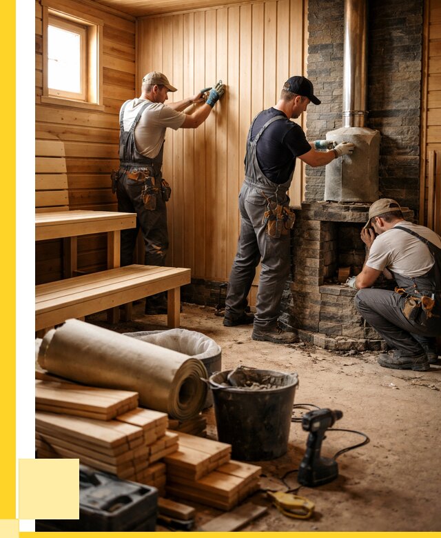 Ремонт бань под ключ в Благовещенске от 45707 р. | ЭриданБгн