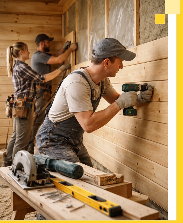 Обшивка бань под ключ в Благовещенске: отделка стен и потолков