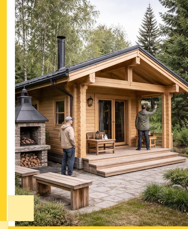 Деревянные бани под ключ в Благовещенске от 457065 р. | ЭриданБгн