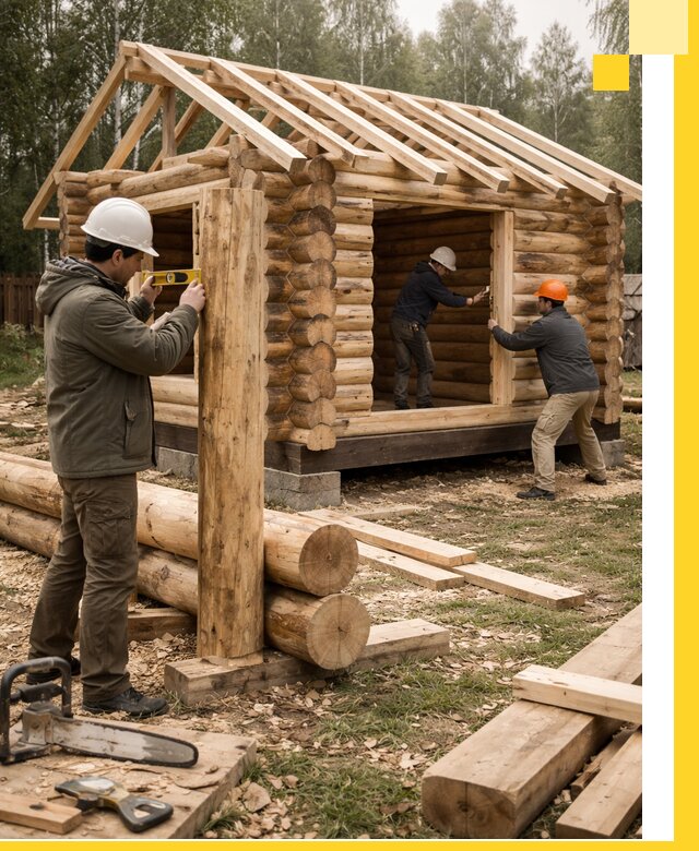 Строительство бань для дачи под ключ в Благовещенске с доставкой и монтажом