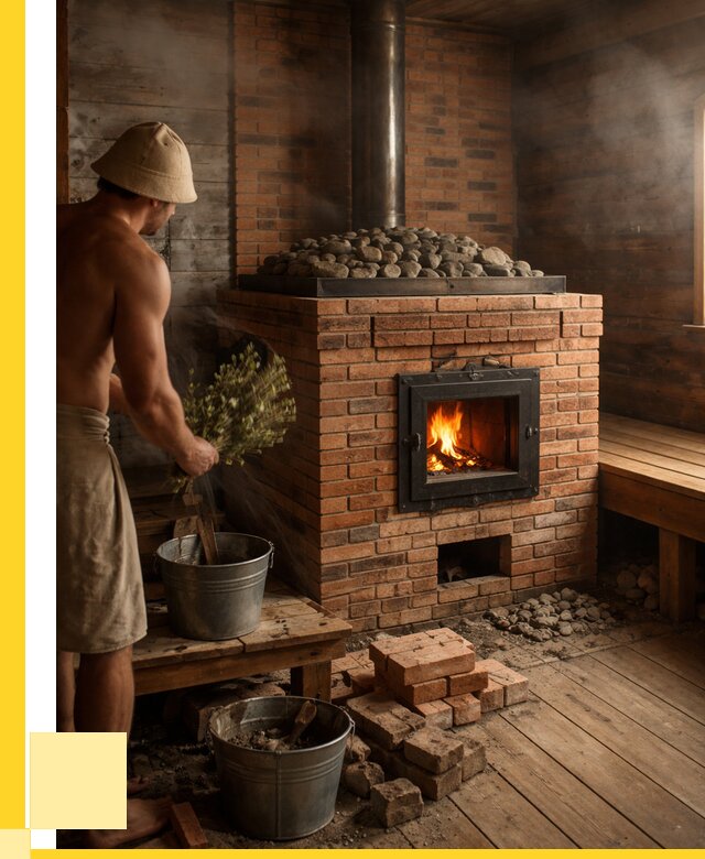 Кирпичные банные печи в Благовещенске от 91413 р. | ЭриданБгн