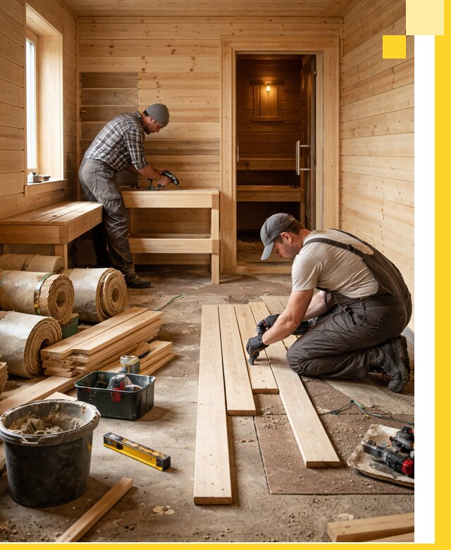 Индивидуальный проект бани с комнатой отдыха под ключ в Благовещенске