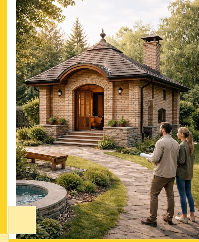 Проект кирпичной бани в Благовещенске от 30471 р. | ЭриданБгн