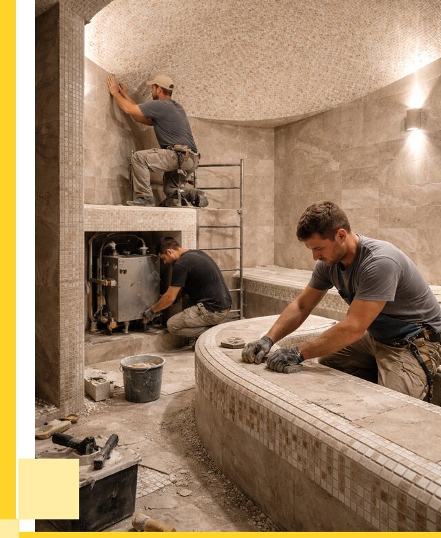 Монтаж хамамов под ключ в Благовещенске от 253925 р. ЭриданБгн