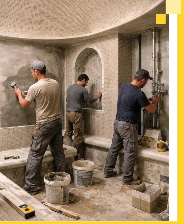 Профессиональный монтаж хамамов под ключ в Благовещенске с гарантией