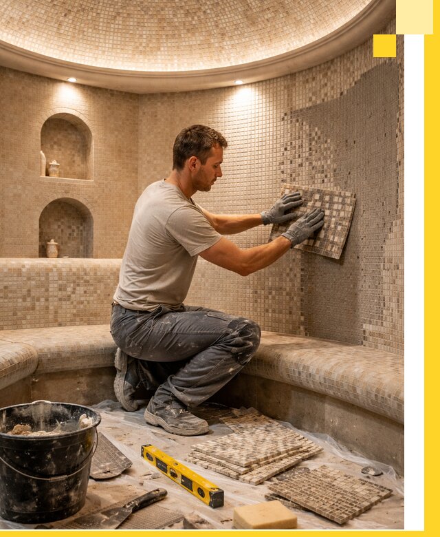 Устройство и монтаж домашнего хамама под ключ в Благовещенске