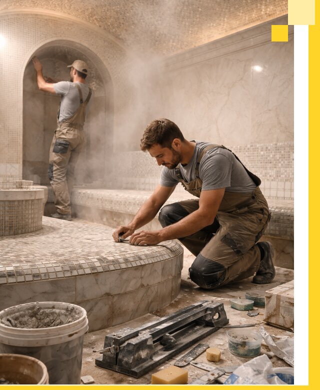 Профессиональный дизайн хамама и SPA под ключ в Благовещенске