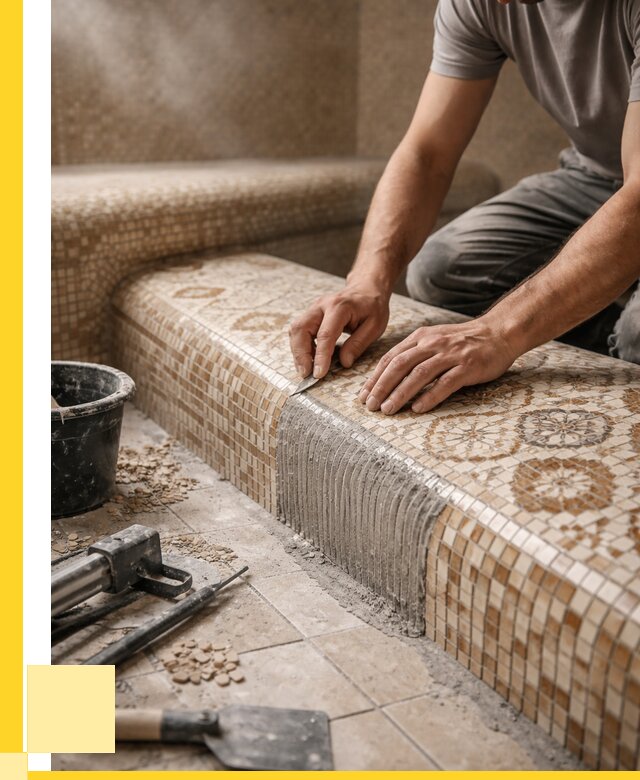 Плитка для хамама под ключ в Благовещенске от 3555 р. | ЭриданБгн